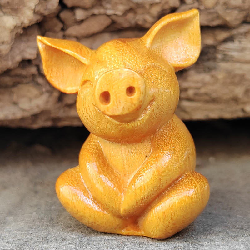 Wooden Carved Cartoon Cute Luc - Art Craft Simple 리뷰 및 가격