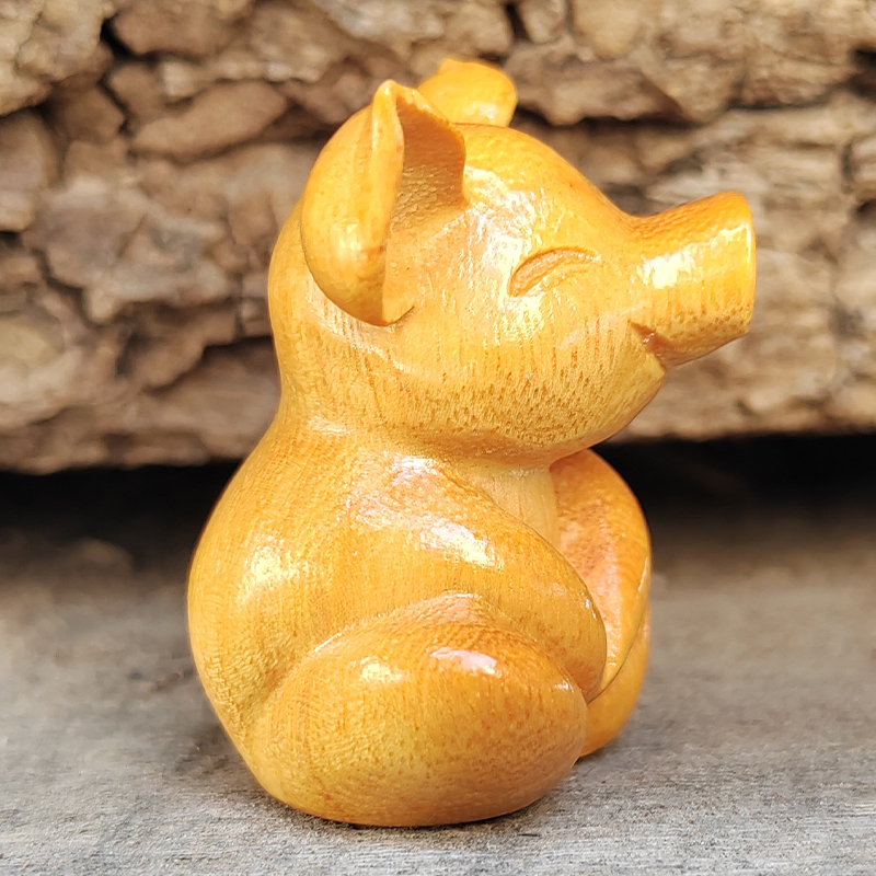 Wooden Carved Cartoon Cute Luc - Art Craft Simple 리뷰 및 가격