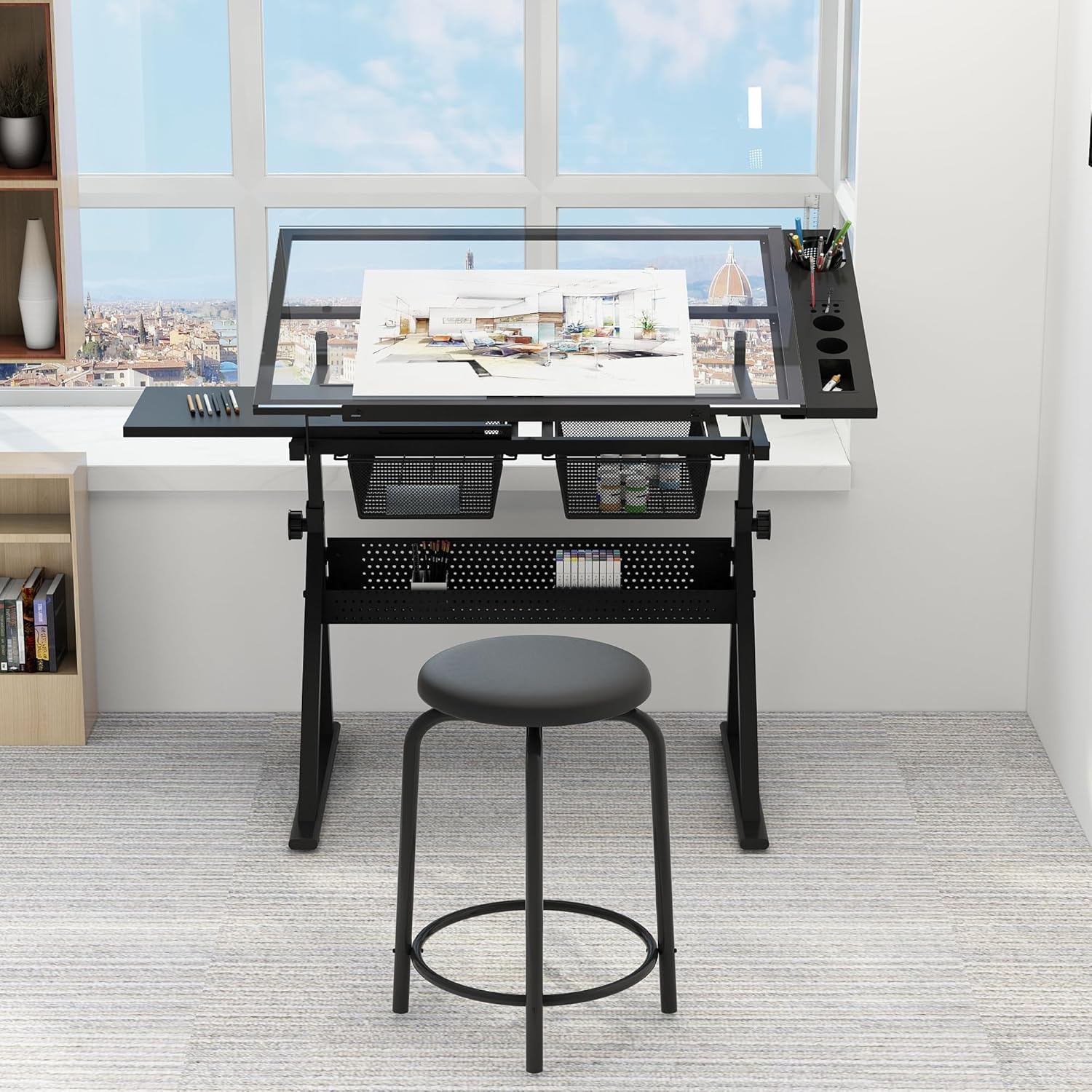 Table w/Stool, Height Adjustab - Art Craft Us 리뷰 및 가격