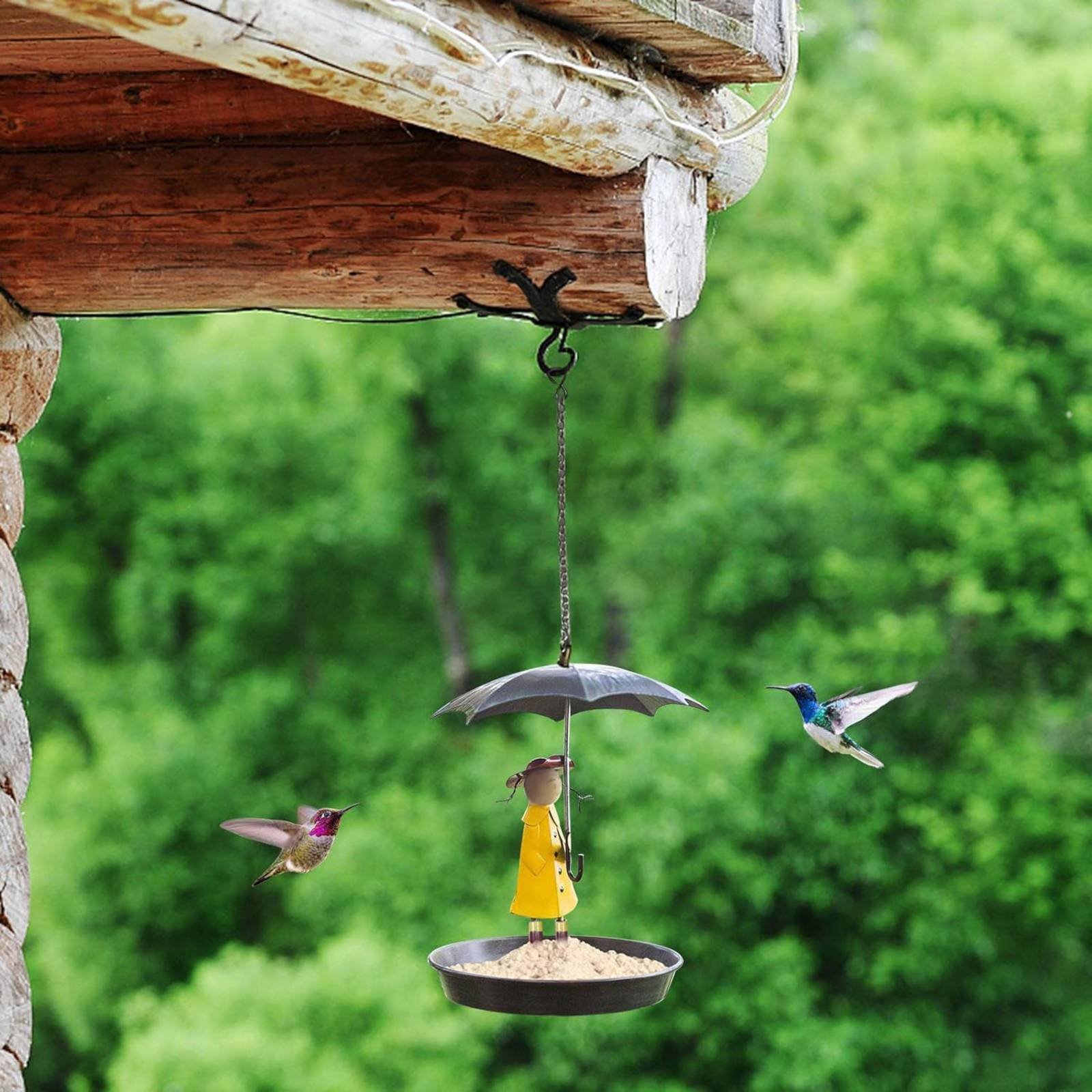 Girl with Umbrella Bird Feeder - Art Craft Us 리뷰 및 가격