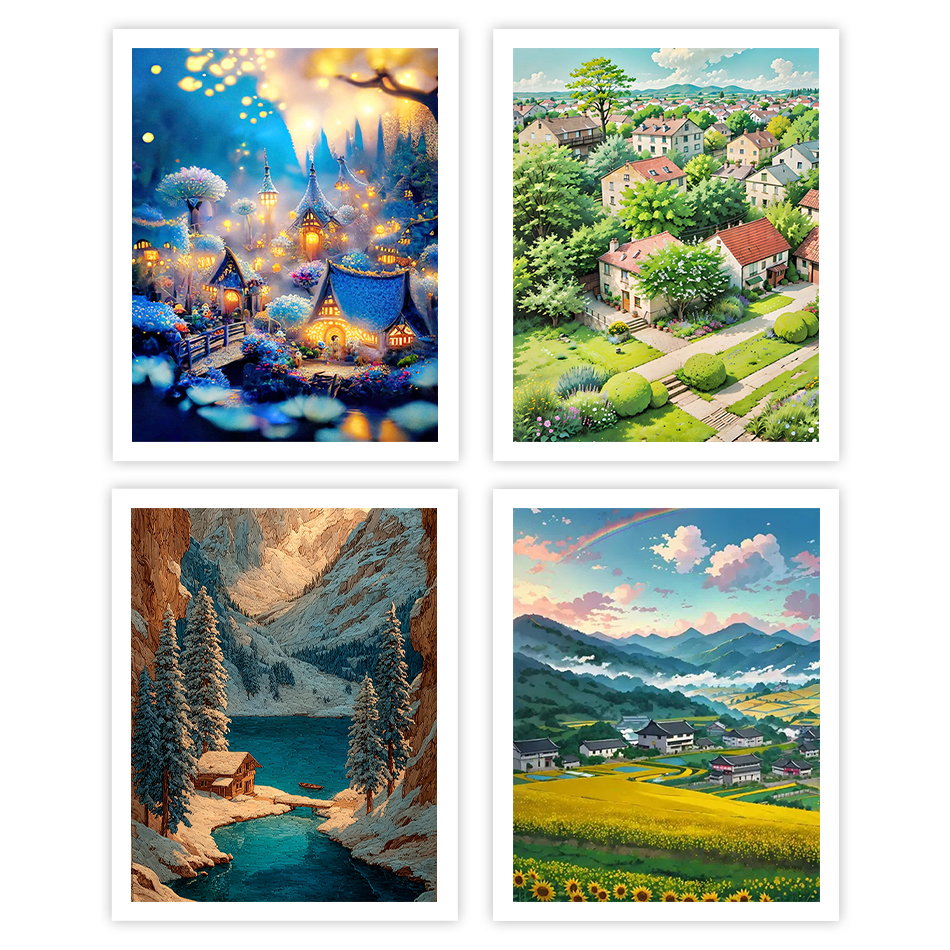 1pc frameless Painting By Numb - Art Craft Village 리뷰 및 가격