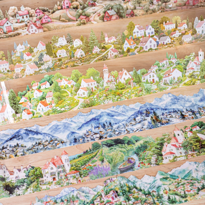 6 Rolls 6Cm×200Cm Village Them - Art Craft Village 리뷰 및 가격