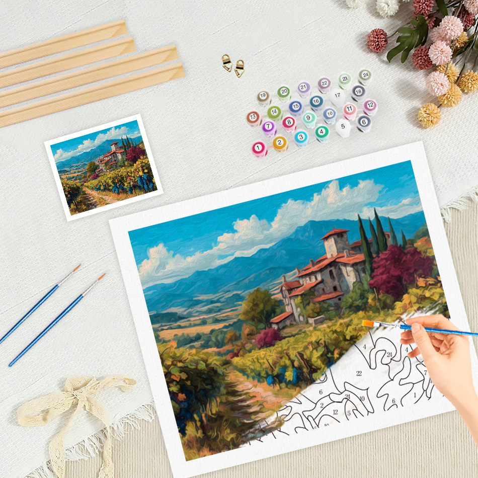 RUOPOTY Paint By Numbers Villa - Art Craft Village 리뷰 및 가격