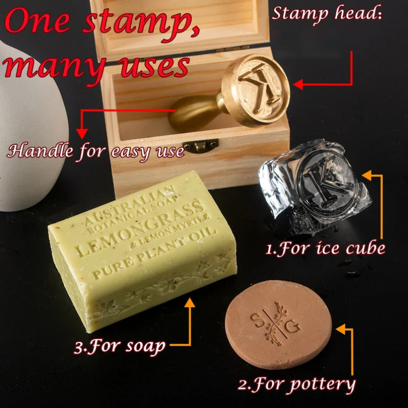 Custom Letter Pottery Stamps P - Art Craft Logo Design 리뷰 및 가격