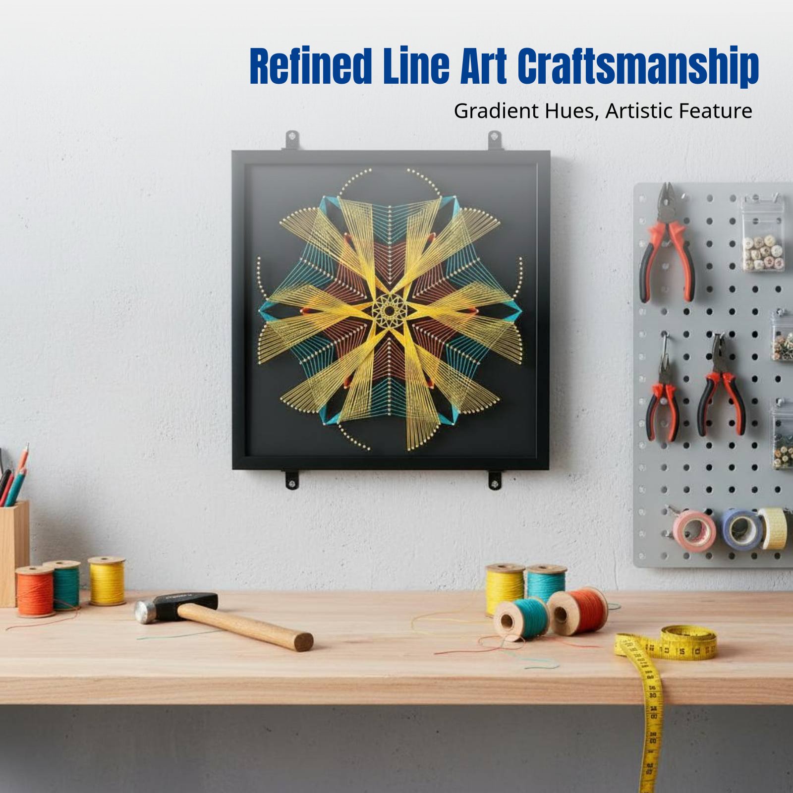 Geometric Pattern Nail String  - Art Craft Kit 리뷰 및 가격